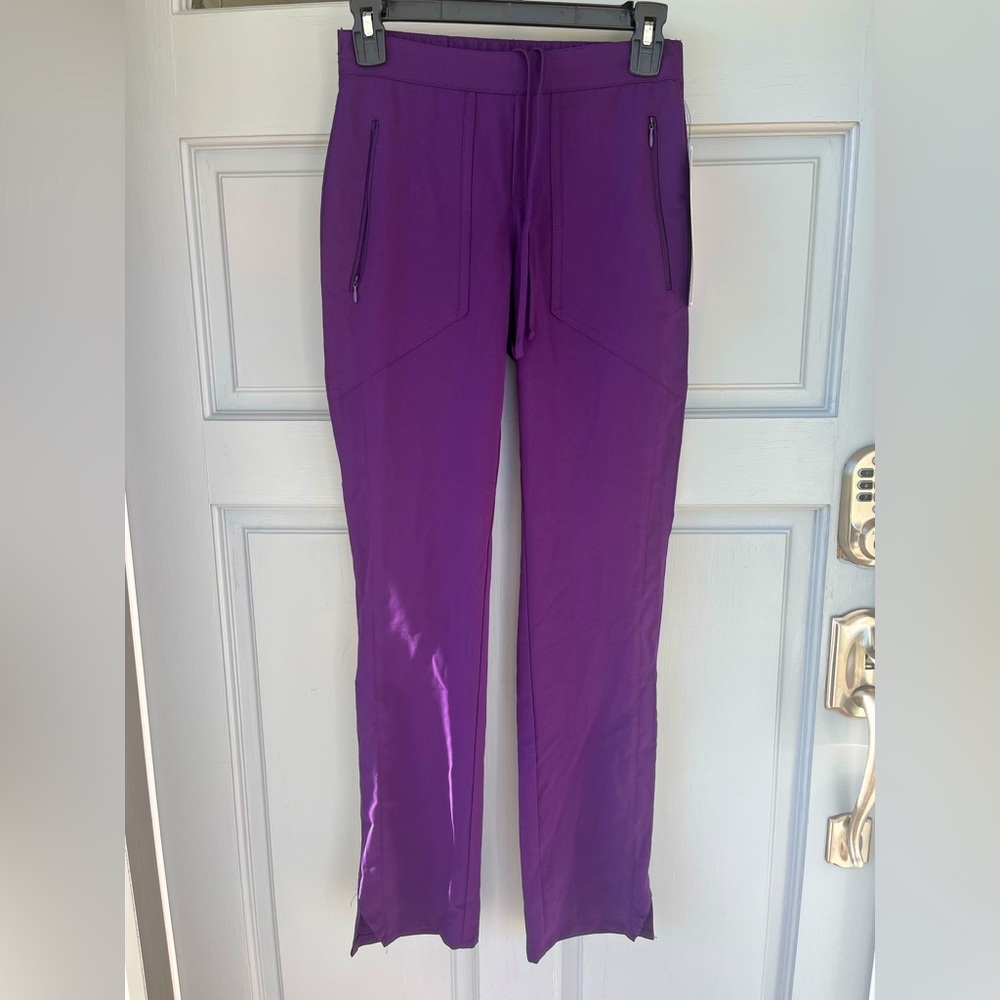 Grey's Anatomy Purple Scrub Pants, NEW With Tags, Women’s Sz XXS - Picture 4 of 10